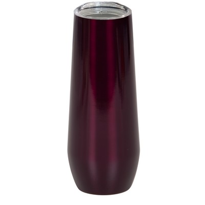 7 Oz. Burgundy Champagne Flute