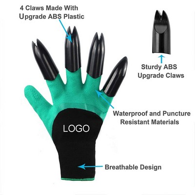 Durable Silicone Gardening Gloves with Claw Tips