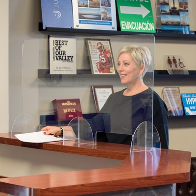 3x16" Top Line Single Panel Counter Shield E