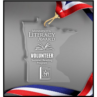 Minnesota Neck Medal in Clear Acrylic