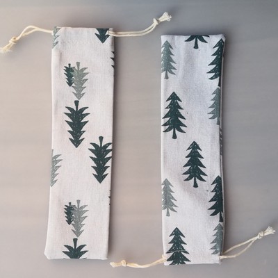 Pine Tree Pattern Canvas Bag