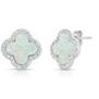 Jilco Inc. Opal Clover Earrings