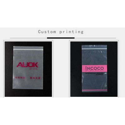 8Mil Plastic PE Printed Transparent Zip Lock Bag
