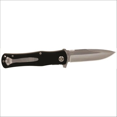 4 1/2" Black Bison River Anodized Aluminum Handle Knife