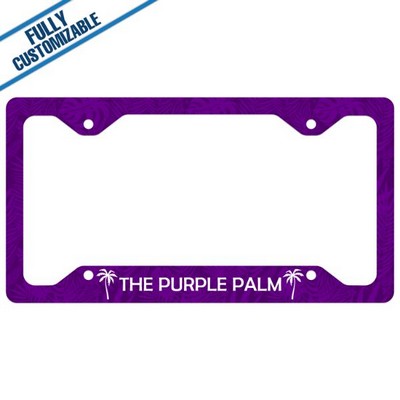 Gloss Full Color Aluminum License Plate Cover (12.21" x 6.46")