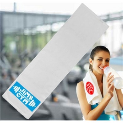 Velour Fitness Towel w/ Custom Imprint 11" X 44" Gym Towels