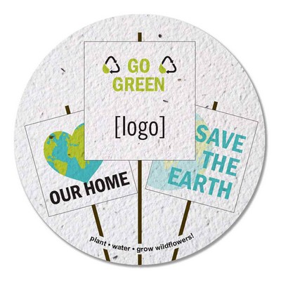 Seed Paper Coaster, 3.875 Circle