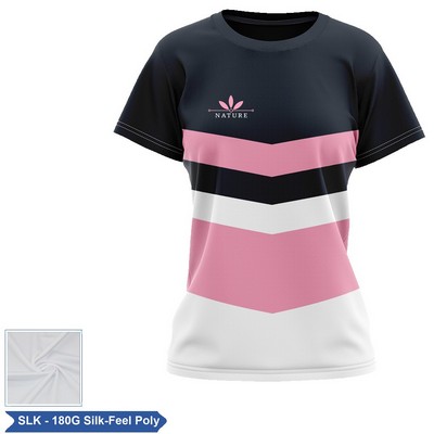Women's Sublimation 180G Silk-Feel Short Sleeve T-Shirt