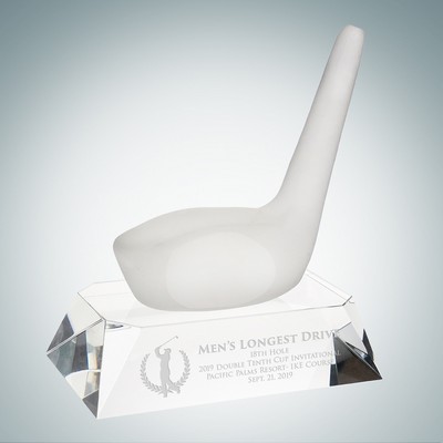 Frosted Golf Driver w/ Rectangle Slant Base