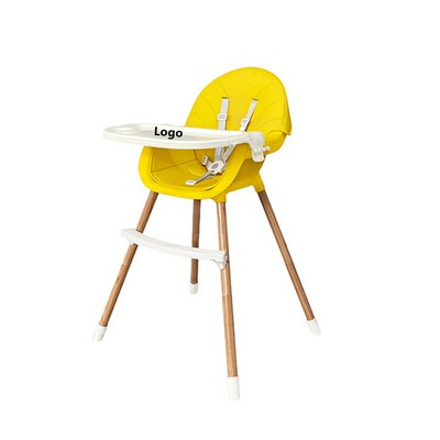 Adjustable Baby High Chair With Double Removable Tray Dinner Table Chair for Baby Toddle