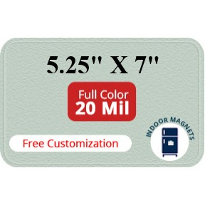 Magnet - 5.25x7 Round Corners - 20 mil
