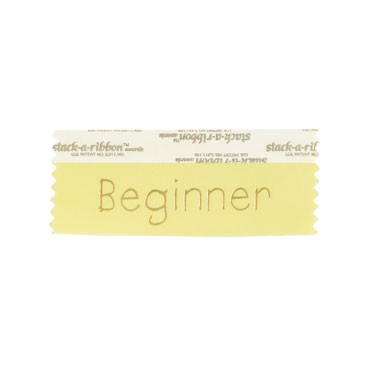 Beginner Stk A Rbn Canary Ribbon Gold Imprint