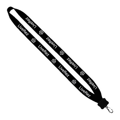 3/4" Cotton Lanyard with Plastic Clamshell & Swivel Snap Hook