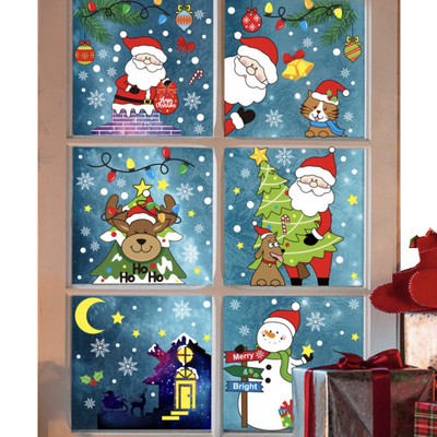 Holiday Glass Cling Decoration