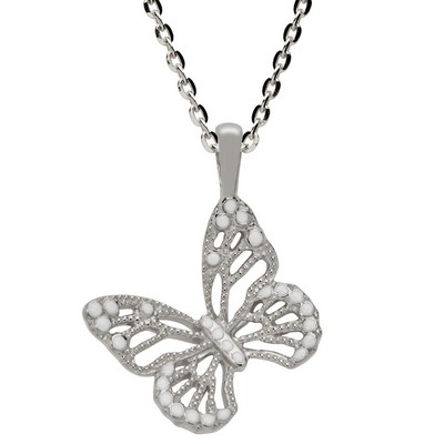 Jilco Inc. Sterling Silver Butterfly Necklace