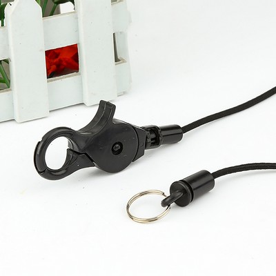 36" Length Nylon Stretch Lanyard 3.5 mm Dia. Lobster Clasp Bungee Cord