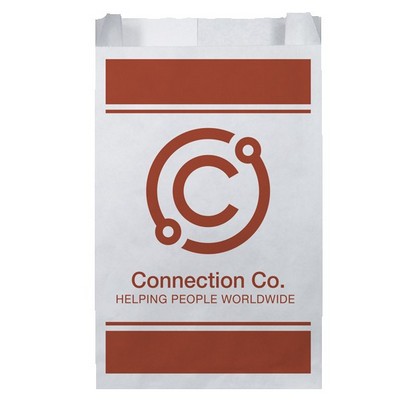 One Color 1-Sided Merchant Paper Bag with Gusset (5" x 7.5" x 2")