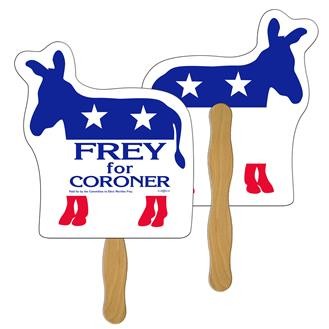 Donkey Hand Fan Full Color (2 Sides)
