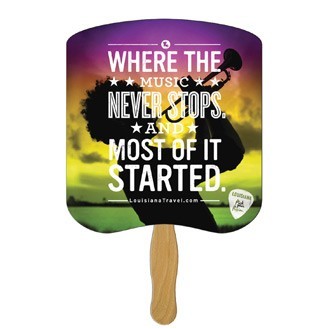 Bread Slice Hand Fan Full Color (1 Side only)