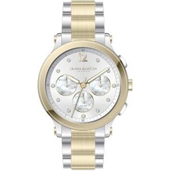 Olivia Burton® Sports Luxe Gold Plated Watch w/Silver Dial