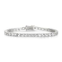 Jilco Inc. White Topaz Sterling Silver Tennis Bracelet