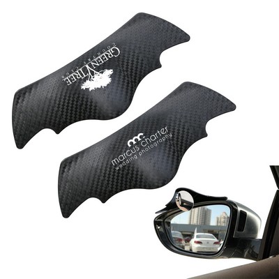 Pair of Car Rain Eyebrow Round Mirror