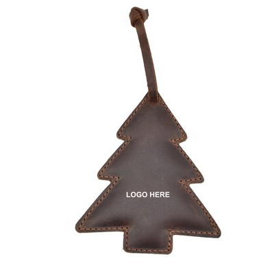 5" PU Leather Christmas Ornaments