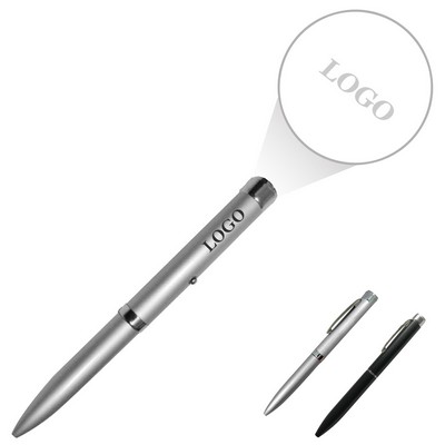 Metal LED Projector Pen, Light-Up Pen with Projection Image