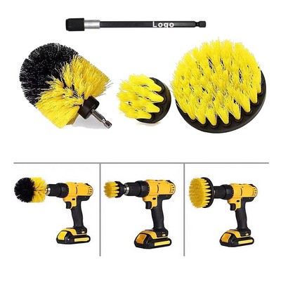 4 Pcs Drill Brush Attachment Set for Car