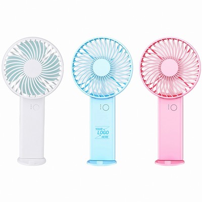 USB Rechargeable Portable Fan with Phone Stand
