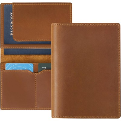 Faux Leather Passport Holder, Travel Wallet Cover Case , Travel Documents Organizer