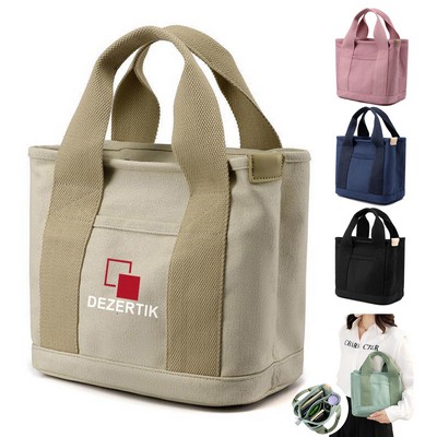 Multi-Pocket Canvas Bag
