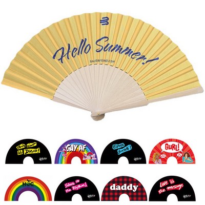Foldable Hand Fan for Men Women