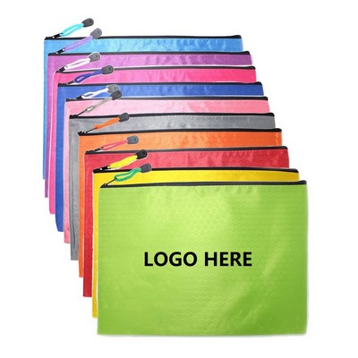 Zipper Closure A5 Paper File Storage Bag