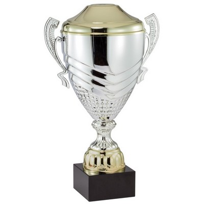 Silver Cup Trophy 16" H