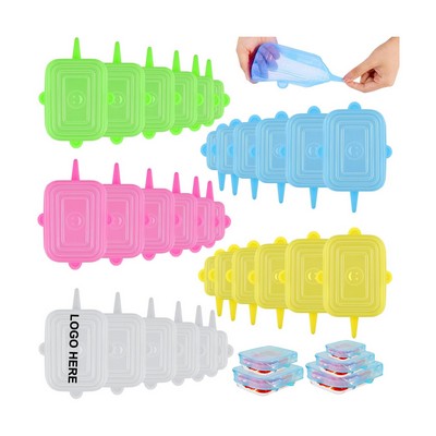 Rectangle Silicone Stretch Lid Set