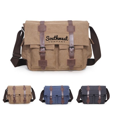Extra Large Canvas Messenger Bag