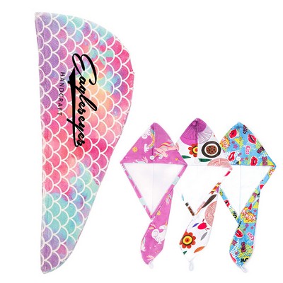 Microfiber Hair Drying Towel Cap