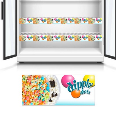 Vinyl Shelf Talker (1.25"x3") - Rail Strip Rectangle