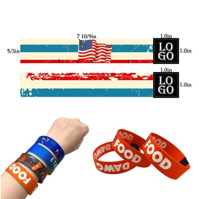 5/3" X 8 10/9" Elastic Polyester Double-Sided Bracelet