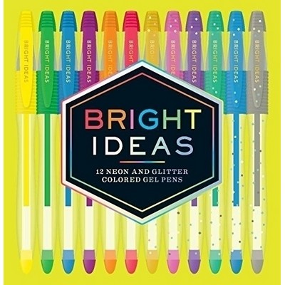 Bright Ideas Neon and Glitter Colored Gel Pens (12 Colored Pens)