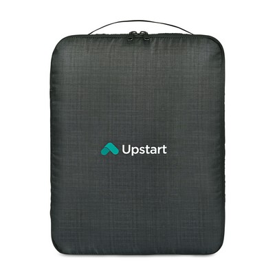 Alba Recycled rPET Large Compression Packing Cube - Black Sand