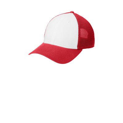 New Era® NE204 Structured Contrast Front Spacer Mesh Hat with Patch of Choice