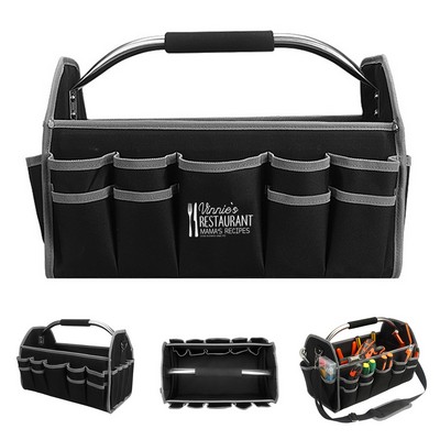 Open Top Tool Tote Bag