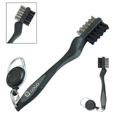 Double-Faced Golf Club Brush With A Long Handle