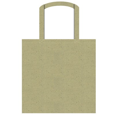 Econo Tote bag 16"X16" -Cross-stitched Handles-100% Natural Cotton Canvas -Self fabric Handles