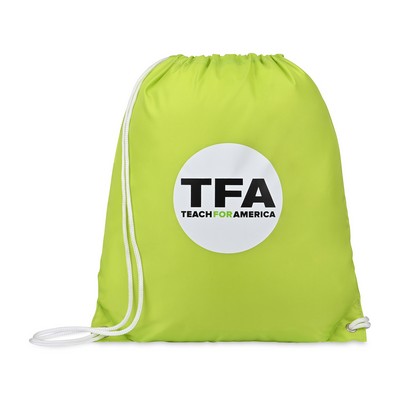 Arlo Recycled rPET Cinchpack - Lime Green