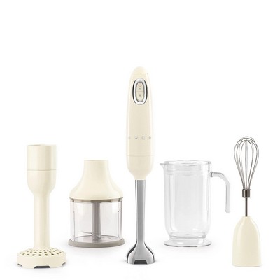 Smeg 50's Retro-Style Hand Blender Set W/ Accessories Cream
