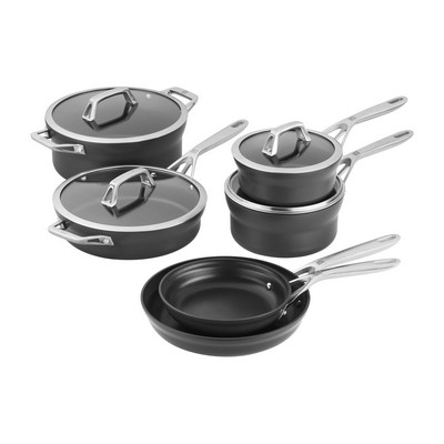JA Henckels Zwilling Motion Hard-Anodized Non-Stick 10-Piece Cookware Set
