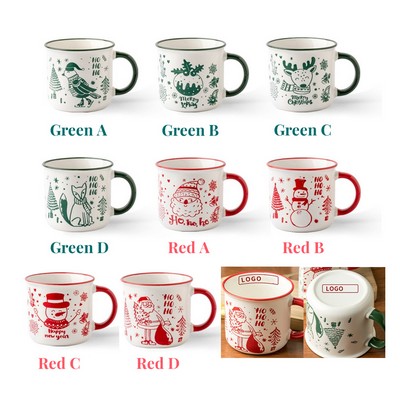 12 Oz. Printed Christmas Mug